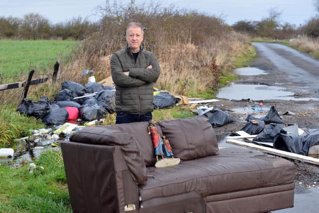 North East Party South Tyneside spokesperson Vincent Richardson in West Pastures Lane