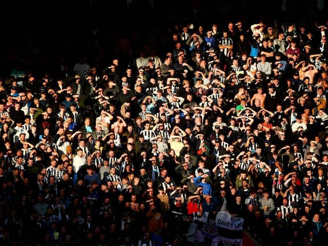 Newcastle United fans at Southampton earlier this month.