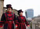 Emma Rousell, from Derby, and Paul Langley, from South Shields, become the newest Yeoman Warders at the Tower of London.