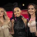 Perrie Edwards, from left, Leigh-Anne Pinnock and Jade Thirlwall of Little Mix pose for photographers upon arrival at the premiere of the film 'Boxing Day' in London, Tuesday, November 30, 2021. (Photo by Vianney Le Caer/Invision/AP)