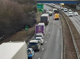The A19 southbound closed close to the A690 turn off.