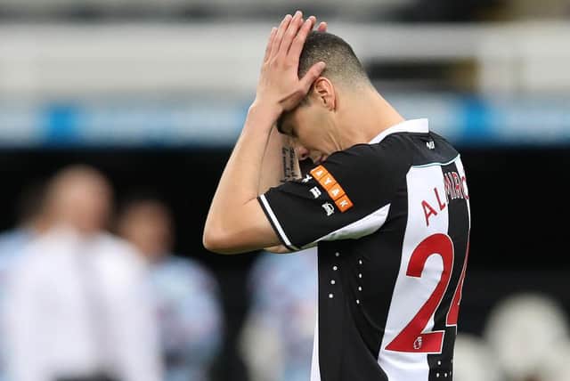 Newcastle United attacking midfielder Miguel Almiron. (Photo by Ian MacNicol/Getty Images)