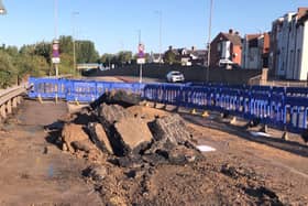 Damage caused on Wessington Way