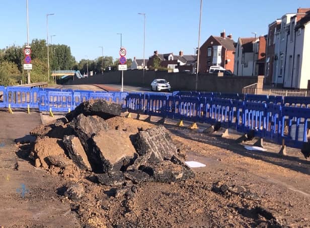 Damage caused on Wessington Way