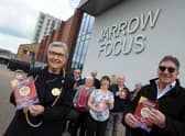 Mayor of South Tyneside Councillor Pat Hay and Jarrow Festival committee chairman Fred Hemmer launch the 2022 Festival at Jarrow Focus.