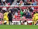 Anthony Patterson tips a shot over the bar during Sunderland's Championship match against Preston. Picture by FRANK REID