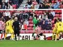 Anthony Patterson tips a shot over the bar during Sunderland's Championship match against Preston. Picture by FRANK REID