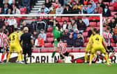 Anthony Patterson tips a shot over the bar during Sunderland's Championship match against Preston. Picture by FRANK REID