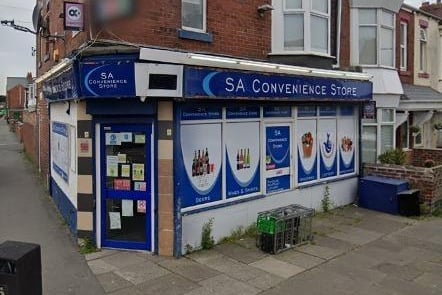 SA Convenience Store on Ashley Road in South Shields has a one star rating from an inspection in November 2021.