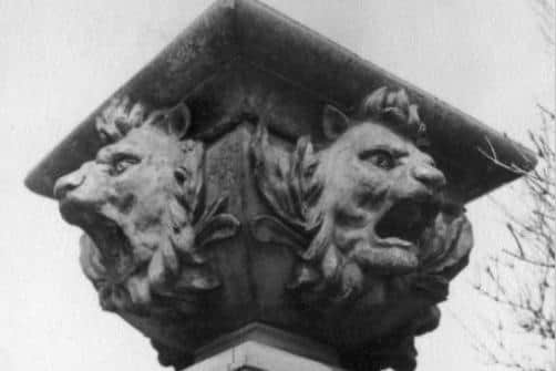 Replicas of the lion heads will be added to their staircase soon.