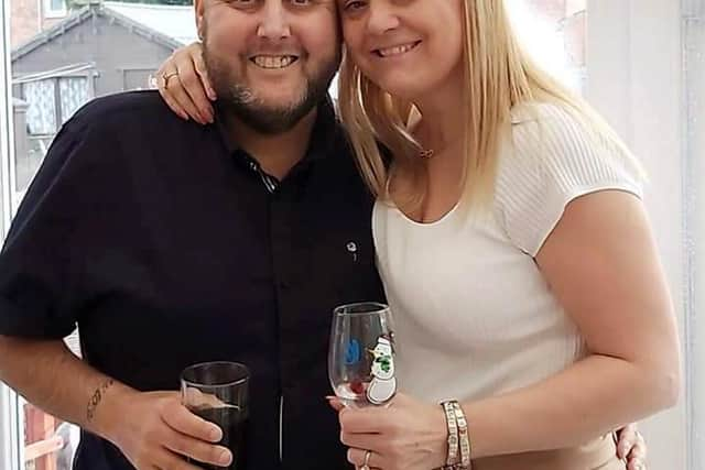 Terminal cancer patient Chris Clark, 43, who hosted his own wake last month to say goodbye to friends and family, and has now fulfilled his dying wish by marrying his "rock", partner Claire, 46, in a registry office ceremony in South Shields.