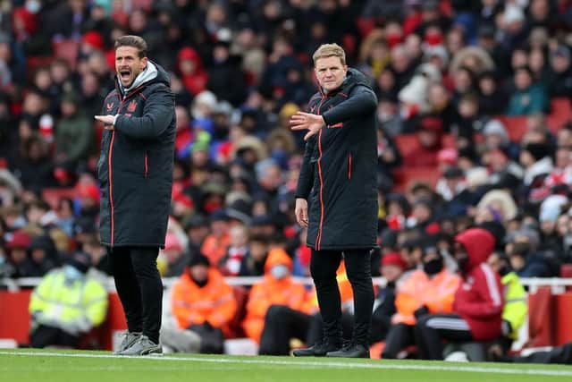 Eddie Howe has a monumental task ahead of him if he is to keep Newcastle United in the Premier League (Photo by Richard Heathcote/Getty Images)