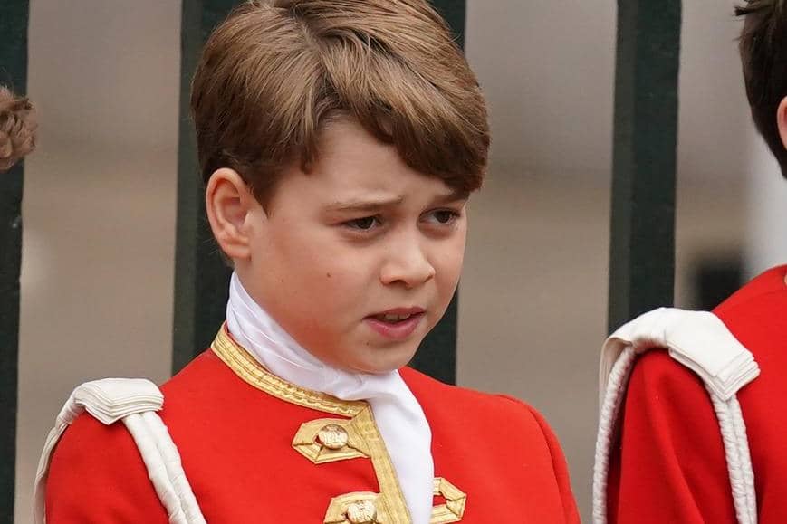 Prince George ahead of the coronation ceremony of King Charles III and Queen Camilla at Westminster Abbey.