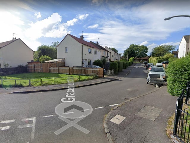 Road closed for water main and sewer connections at the west side of the junction with Gracemount Place.