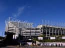 A general view outside the stadium prior to the Premier League match between Newcastle United and Brentford FC at St. James Park on October 08, 2022 in Newcastle upon Tyne, England. (Photo by Stu Forster/Getty Images)