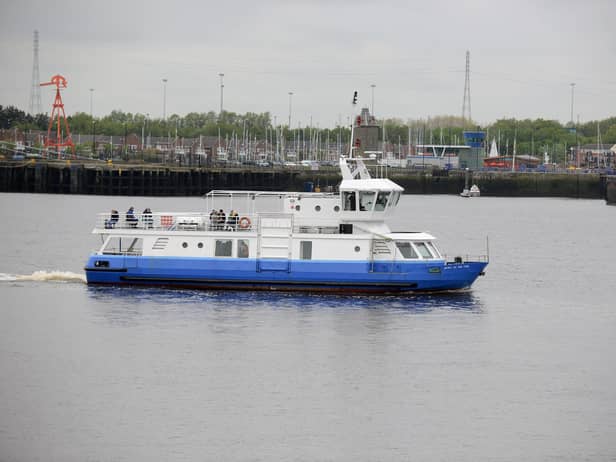 The Shields Ferry on the River Tyne.
