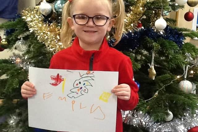 Nursery pupil's letter