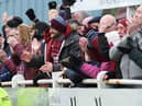 South Shields fans enjoy the game.
