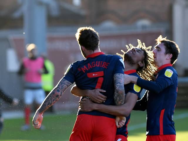 Sunderland celebrate Chris Maguire's late goal