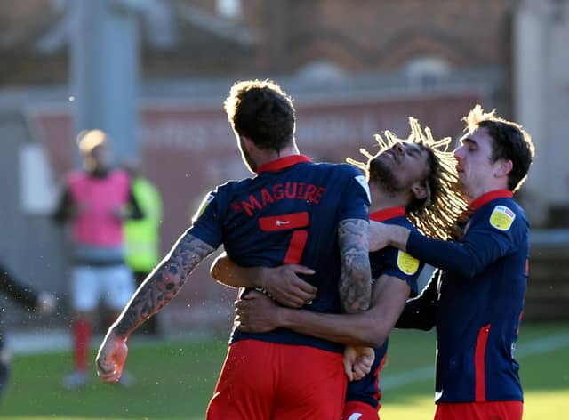 Sunderland celebrate Chris Maguire's late goal