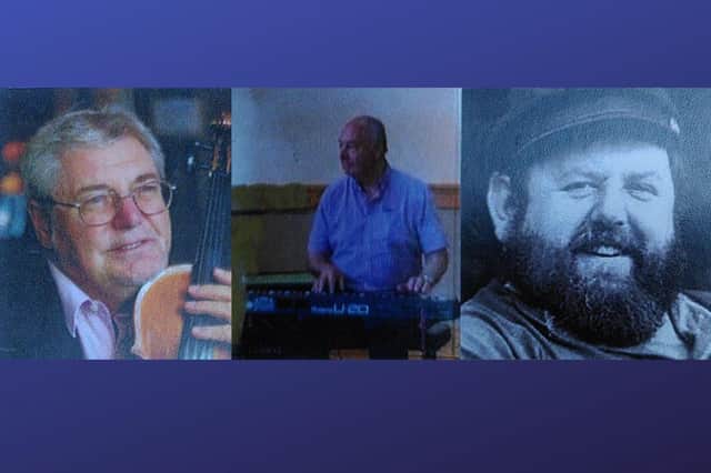 (l-r) Tony Corcoran, Benny Graham and Alan Brown.