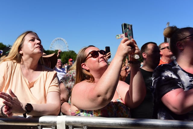 Making memories as Will Young performs in South Shields.
