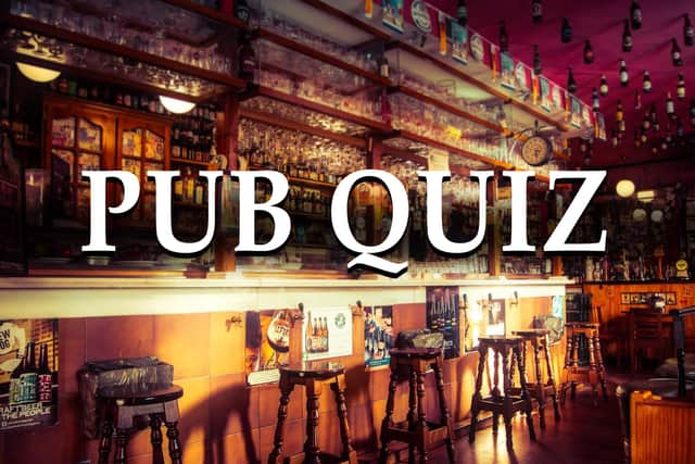 Our 'pub' quiz will keep you entertained during lockdown.