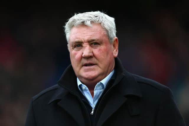 Steve Bruce at Selhurst Park.