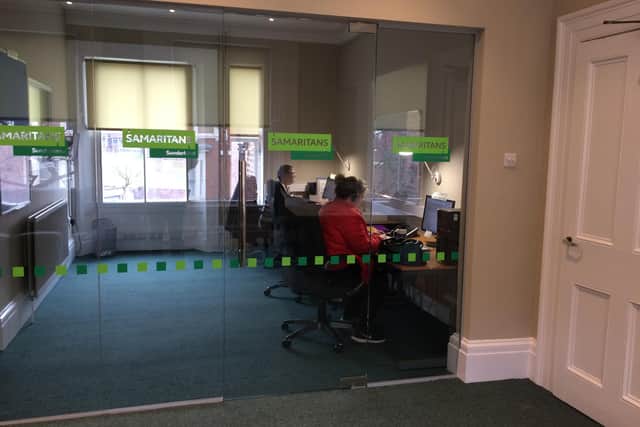 Dedicated Sunderland and South Tyneside Samaritans manning the phones at its local centre/offices.
