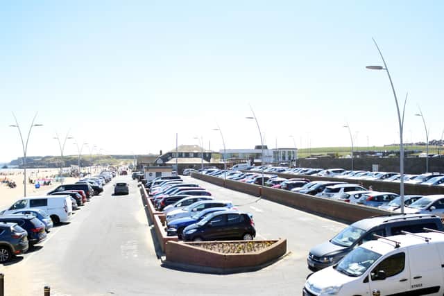 Car parks at the South Tyneside coast were full.