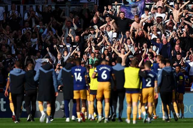 Newcastle United's win over Brentford gave them a huge boost in qualifying for the Champions League (Photo by Clive Rose/Getty Images)