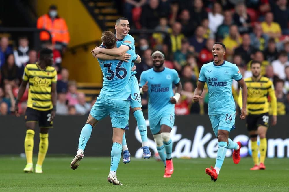 Sean Longstaff celebrating his goal against Watford in September (Photo by Alex Morton/Getty Images)