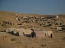 S general view of the Jar-e-Sakhi Internally Displaced People (IDP) camp in in Qala e Naw district of Badghis province. -Drought stalks the parched fields around the remote Afghan district of Bala Murghab, where climate change is proving a deadlier foe than the country's recent conflicts.