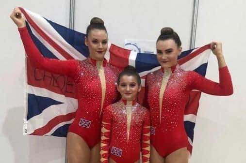 Chloe Heley, Ruby Oliver and Megan Neal won gold for Great Britain in Mexico in 2019.