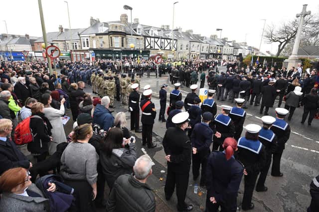 Crowds gathered in South Shields to pay their respects.