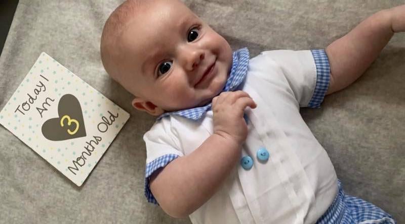 Billie Reid, said: "Kingsleigh Neil David Moody, born 17th December 2020 weighing 6lb."