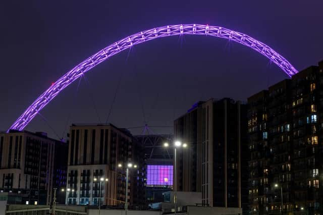 Wembley Stadium.