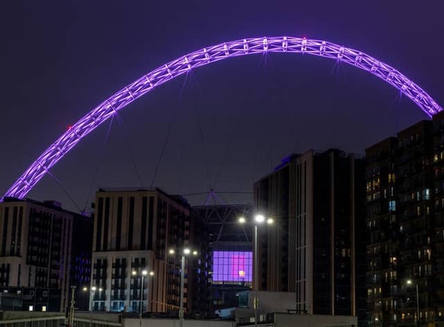 Wembley Stadium.