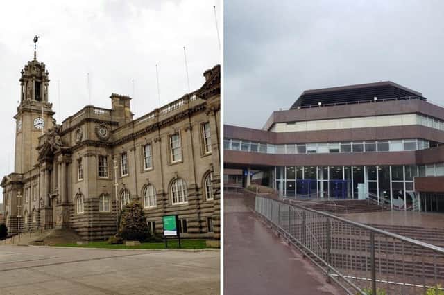 South Shields town hall and Sunderland Civic Centre