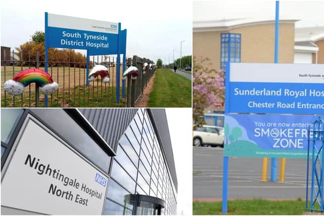 NHS hospitals in the North East.