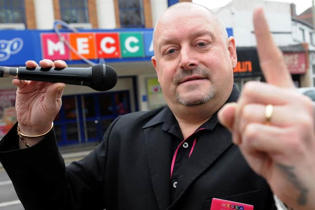 Blake outside the former Mecca Bingo Hall on Dean Road.