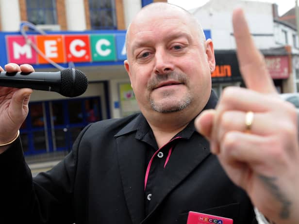 Blake outside the former Mecca Bingo Hall on Dean Road.