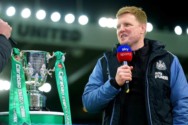 Newcastle United head coach Eddie Howe.