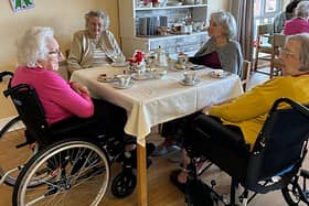 Residents at HC-One’s Greenways Court Care Home celebrating International Tea Day