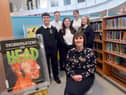 Jarrow School has been celebrating being judged as good in its latest Ofsted report. Headteacher Jill Gillies with Year 11 prefects Thomas Short, 16, Neve Connolly, 15, Anya Roughton, 16,  Roan McGibbon, 16, and Emily Miller, 15.