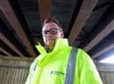 Highways England project manager Liam Quirk at the flyover for the official completion of the Testo's junction upgrade.