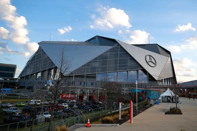 A general view of Mercedes-Benz Stadium where Newcastle United place Chelsea this summer. (Photo by Todd Kirkland/Getty Images)