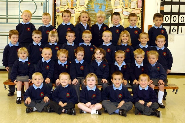 Mrs Monte's reception class at St Oswald's C of E Primary School in Hebburn. We're hoping you can spot someone you know.