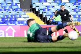 Marko Marosi is beaten but the goal is ruled out for offside