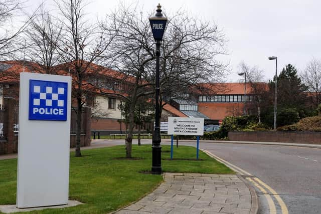 The damage was caused at South Shields police station. 